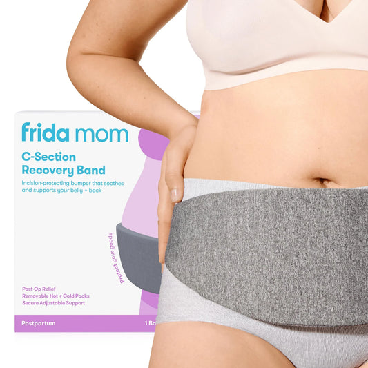 C Section Recovery Belly Band, Postpartum Abdominal Binder with Soft Knit Layer, One Size