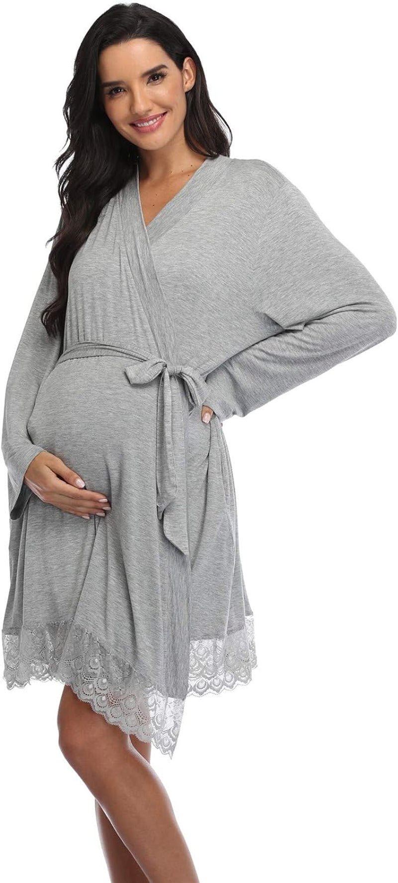  Maternity Hospital Robe for Labor, Delivery, and Nursing