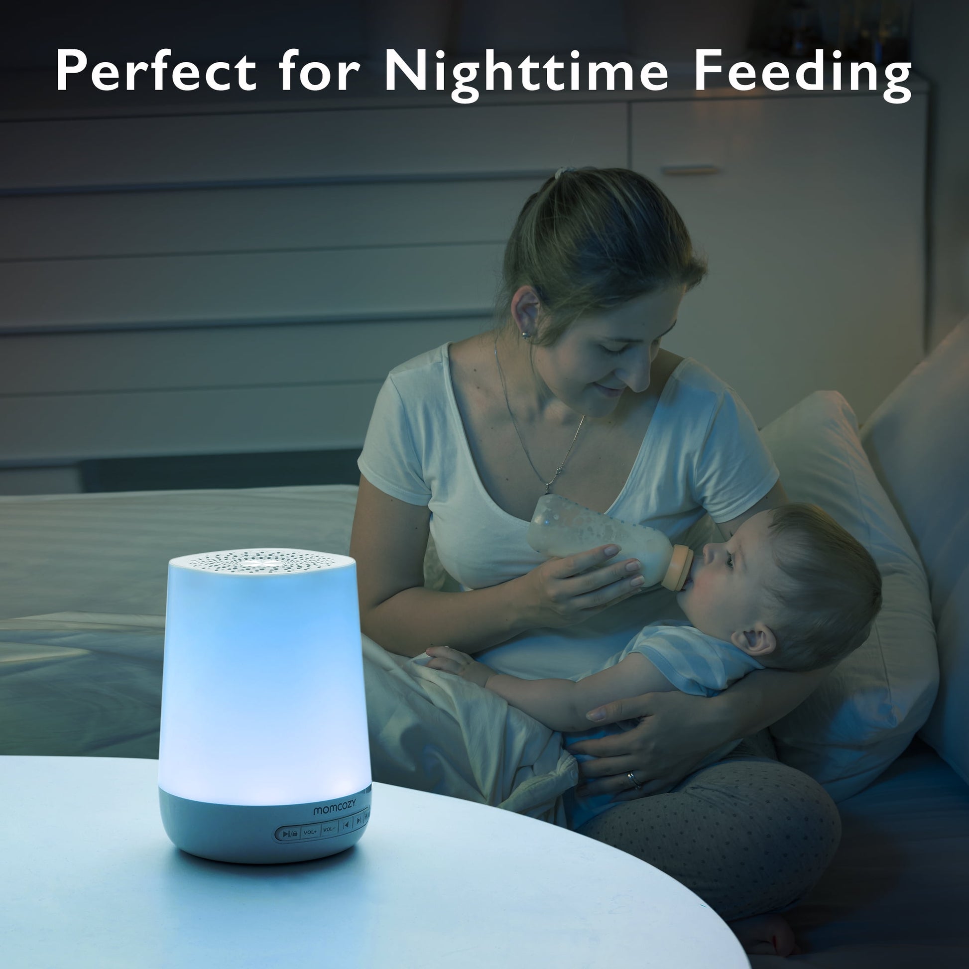 Baby Sound Machine White Noise Machine with Nightlight and Timer Baby Soother