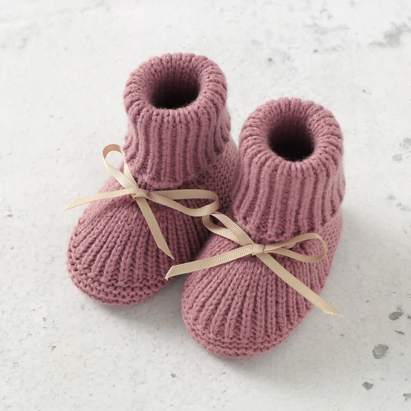 Knit Baby Booties & Mittens Set | Cozy Newborn Shoes and Gloves