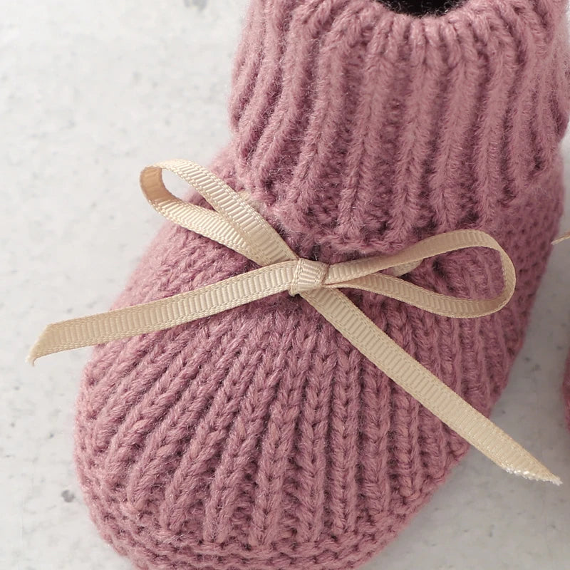 Knit Baby Booties & Mittens Set | Cozy Newborn Shoes and Gloves