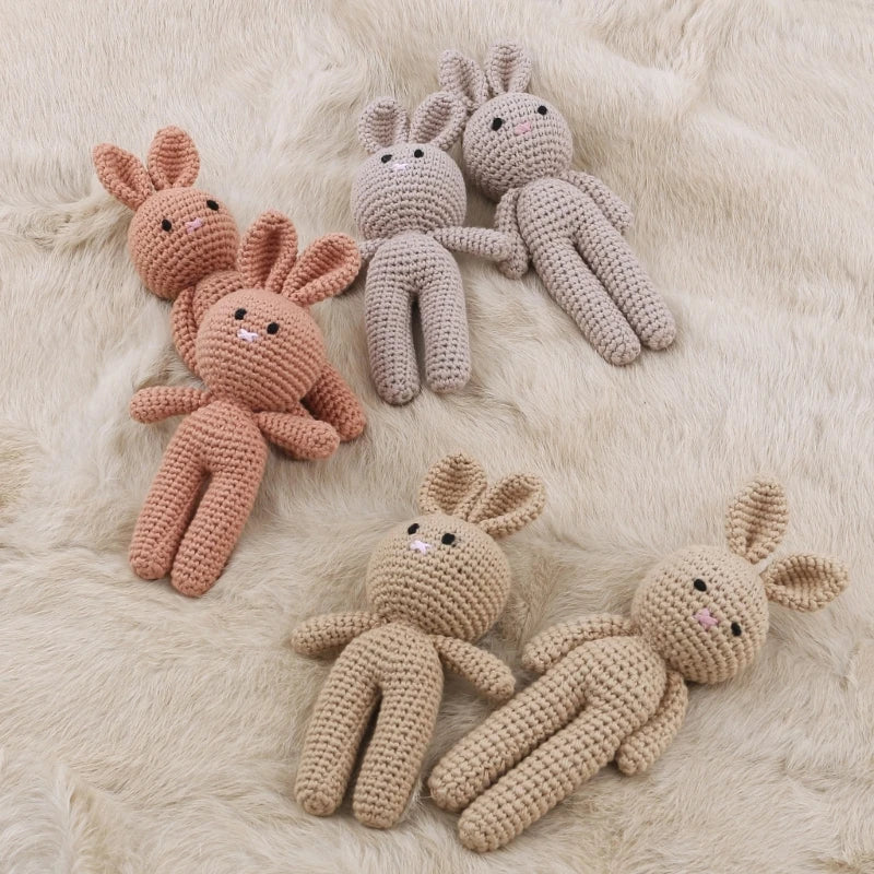 Handmade Crochet Bunny Plush Toy for Babies