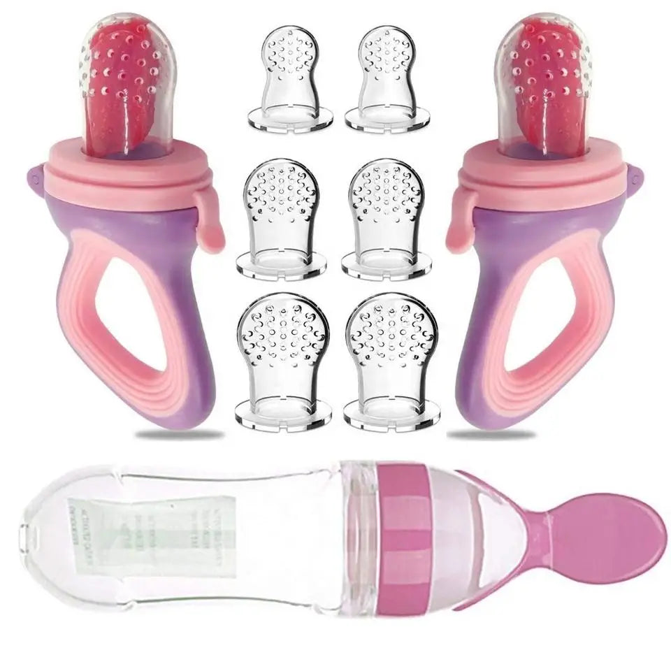 Silicone Baby Food Feeder & Training Spoon