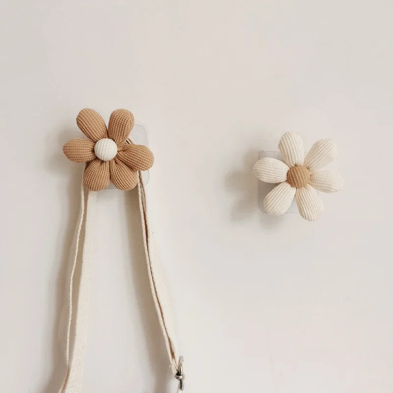 Flower Wall Hooks – Wooden Nordic Decor