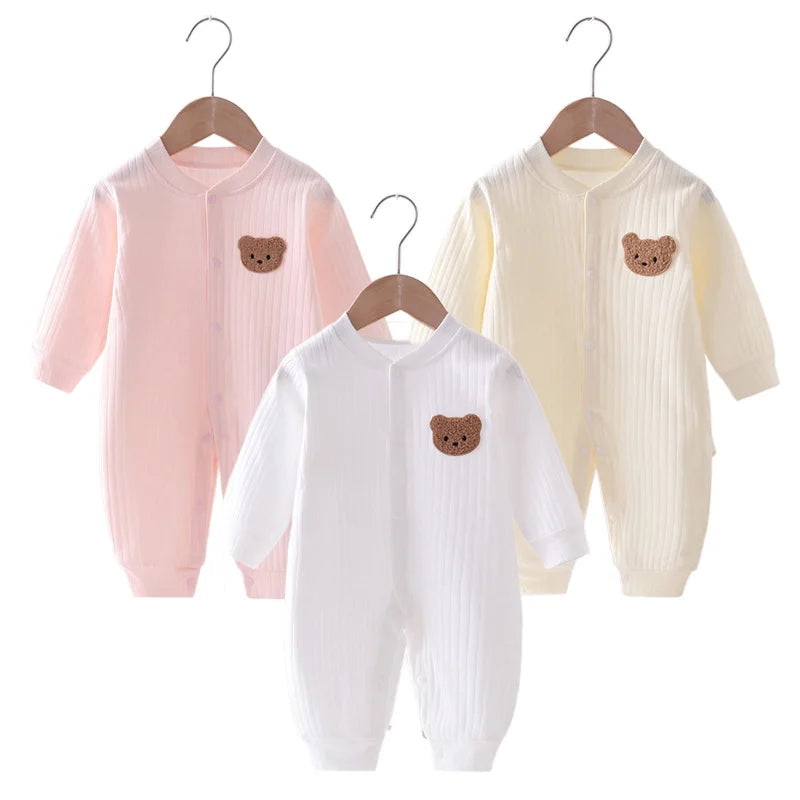 Adorable Bear Baby Romper | Cozy Cotton Onesie for Newborns