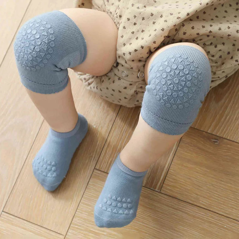 Anti-Slip Baby Knee Pads & Socks Set | Crawling Protection for Infants