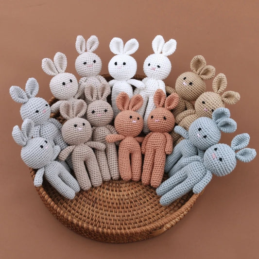 Handmade Crochet Bunny Plush Toy for Babies