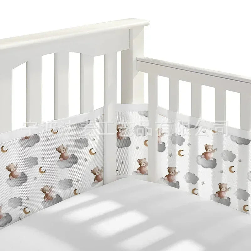 Breathable Baby Crib Mesh Liner