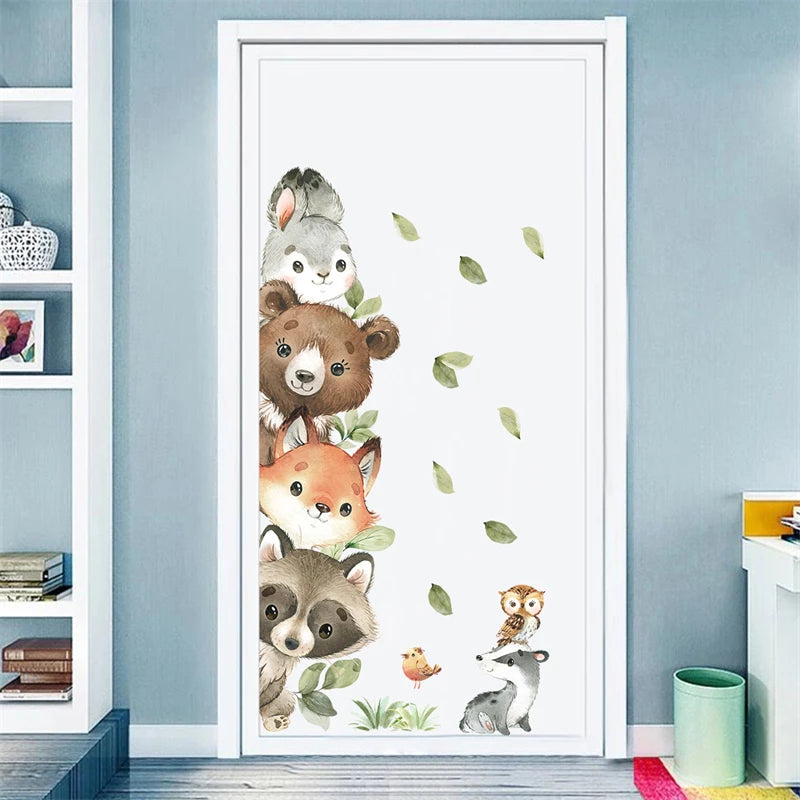 Cute Animal Wall Decals for Baby Nursery