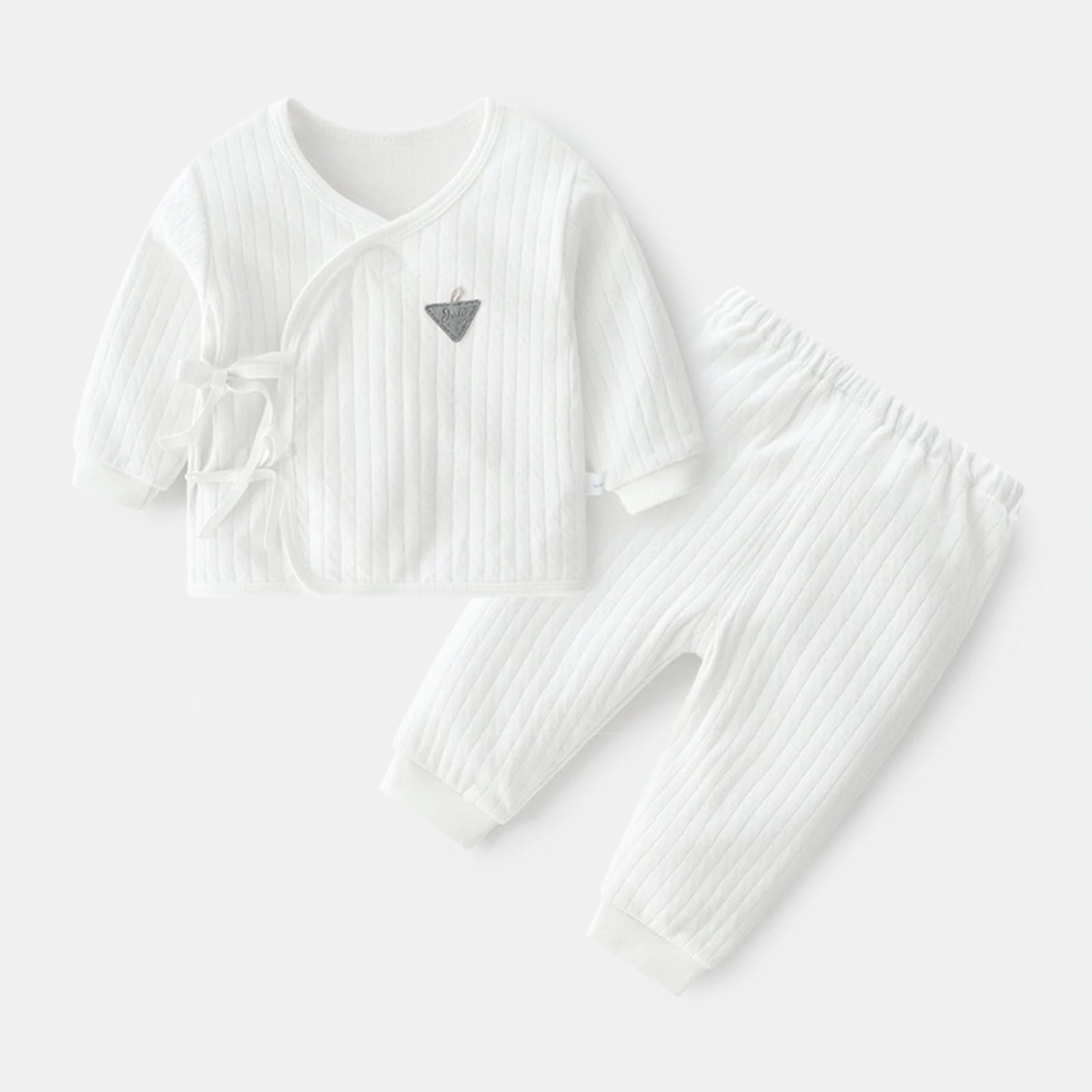 2-Piece Baby Outfit – Cotton Pullover & Trousers Set for Spring & Autumn