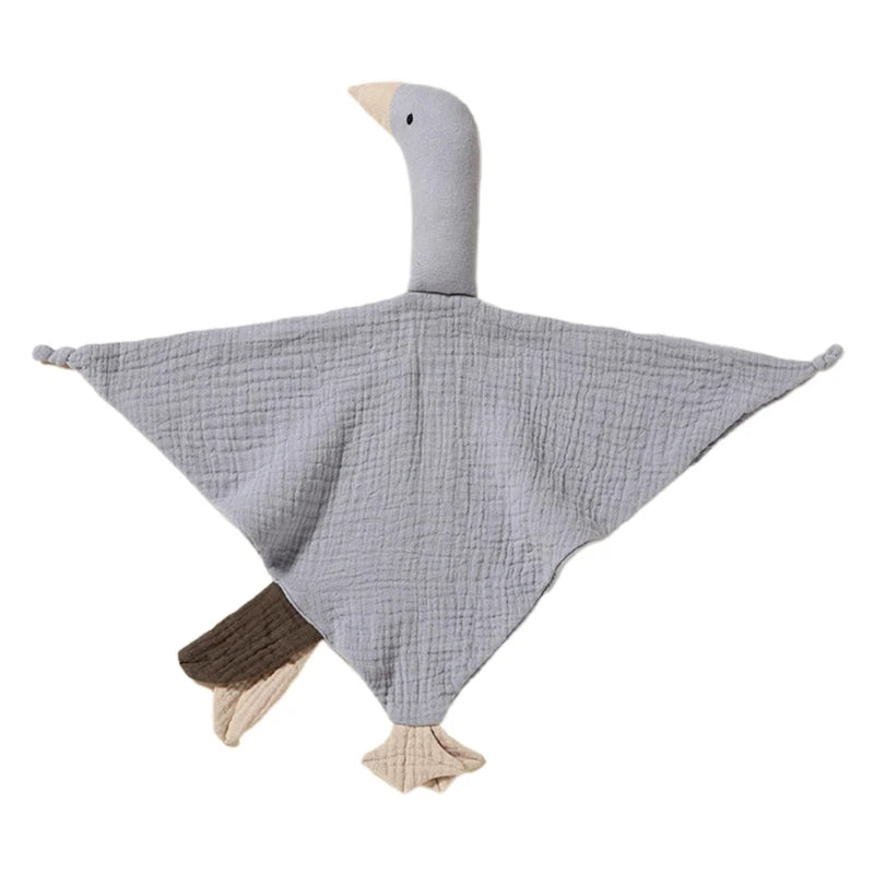 Muslin Baby Bib Goose Doll