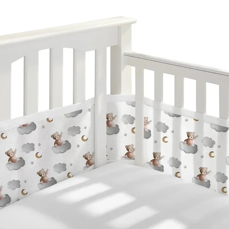 Breathable Baby Crib Mesh Liner