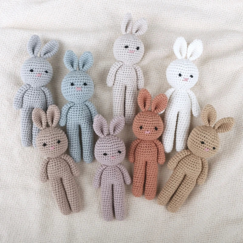 Handmade Crochet Bunny Plush Toy for Babies