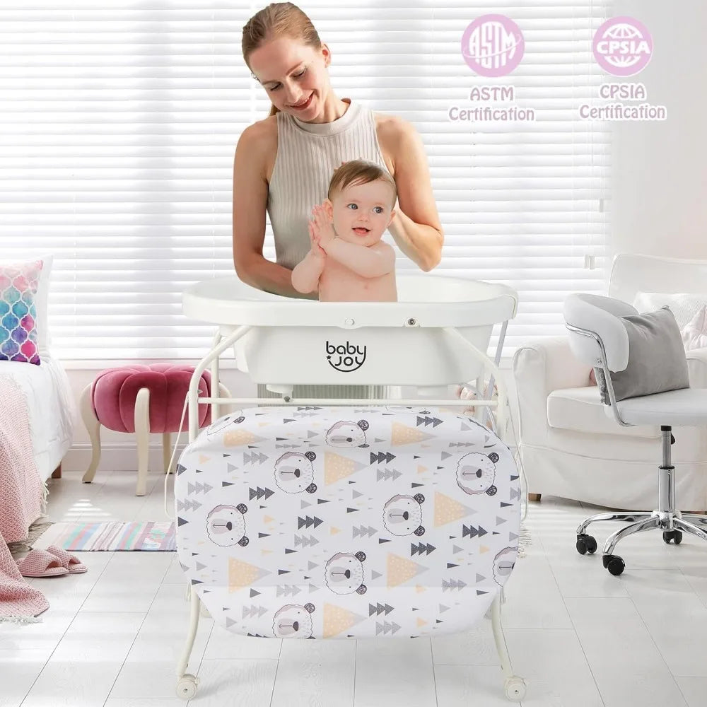 Baby Bath and Changing Table Combo with Storage