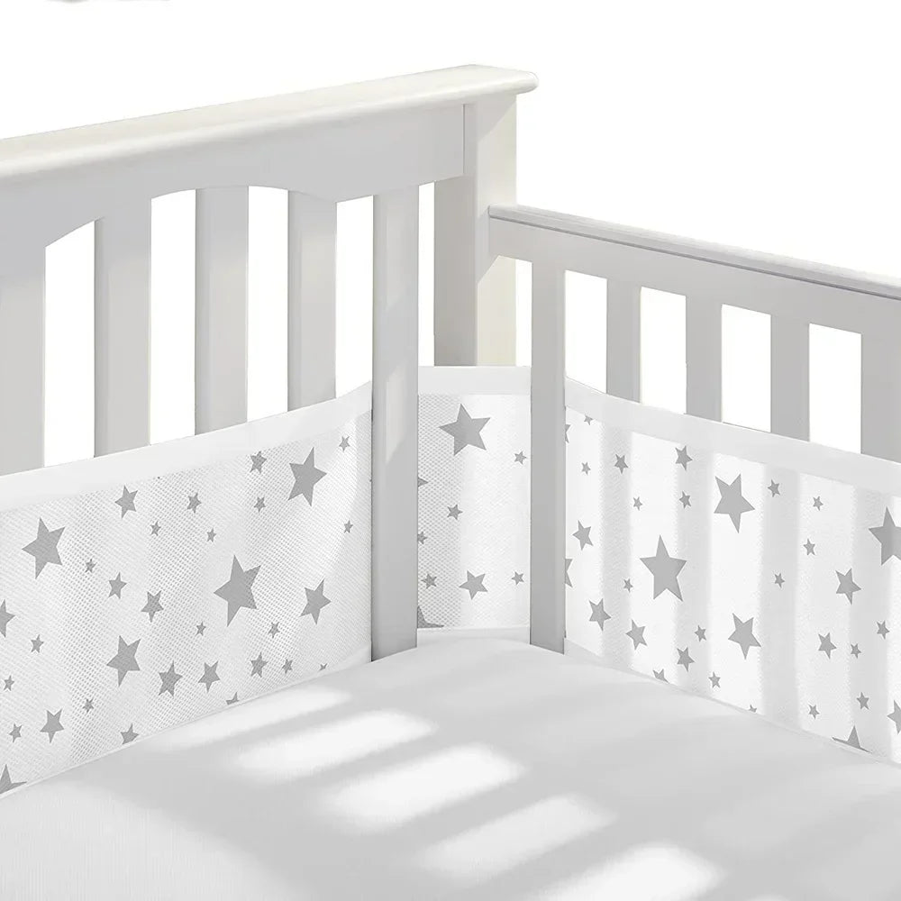 Breathable Baby Crib Mesh Liner