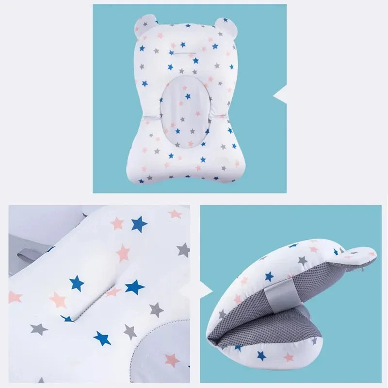 Foldable Baby Bath Seat Mat – Comfort & Anti-Slip Support