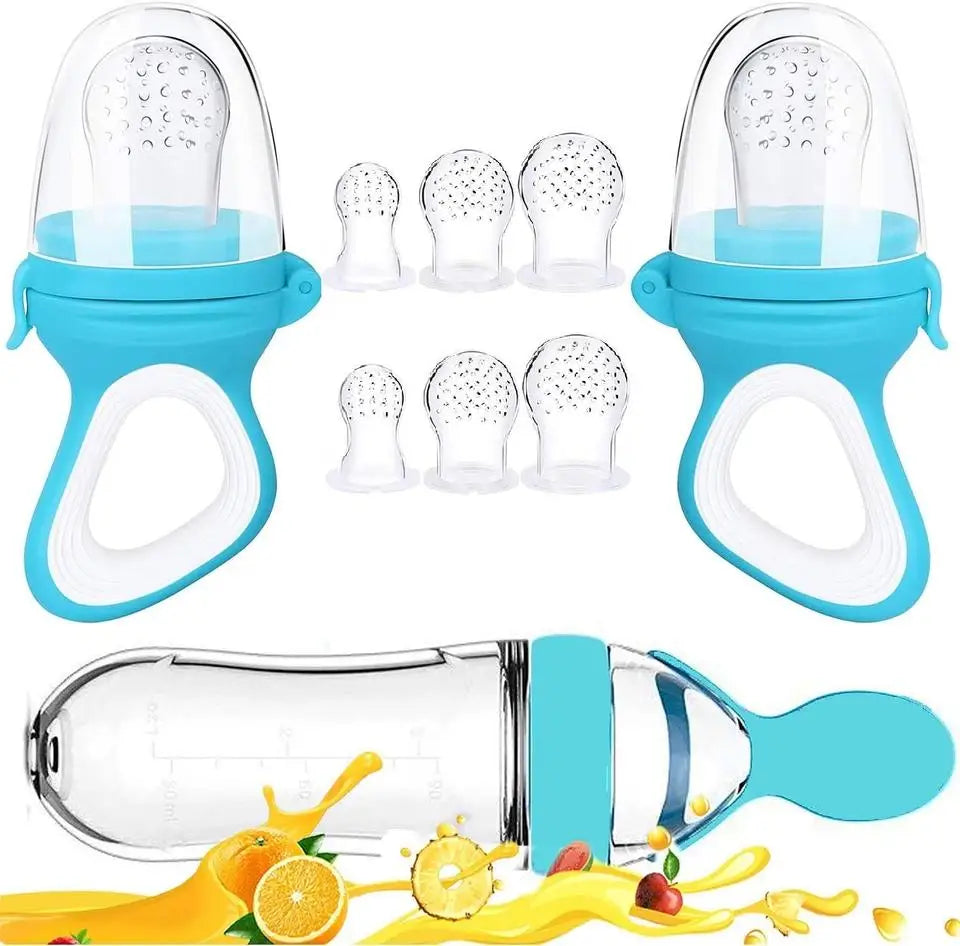 Silicone Baby Food Feeder & Training Spoon