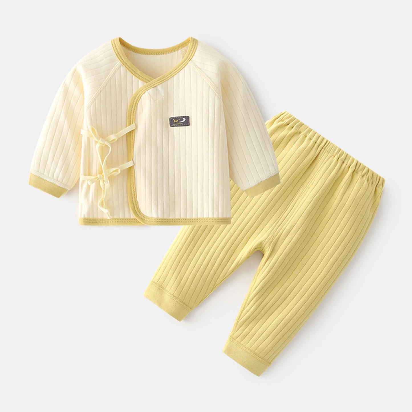 2-Piece Baby Outfit – Cotton Pullover & Trousers Set for Spring & Autumn