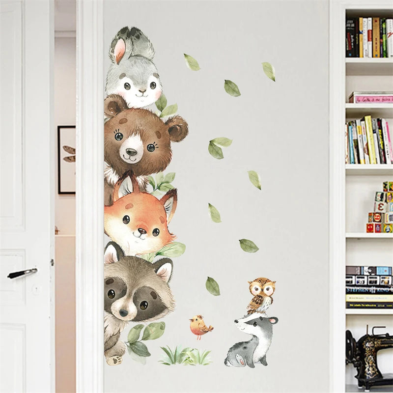 Cute Animal Wall Decals for Baby Nursery