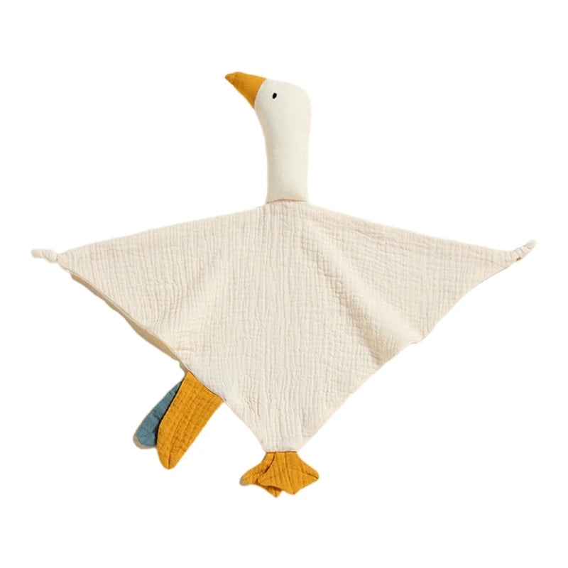 Muslin Baby Bib Goose Doll