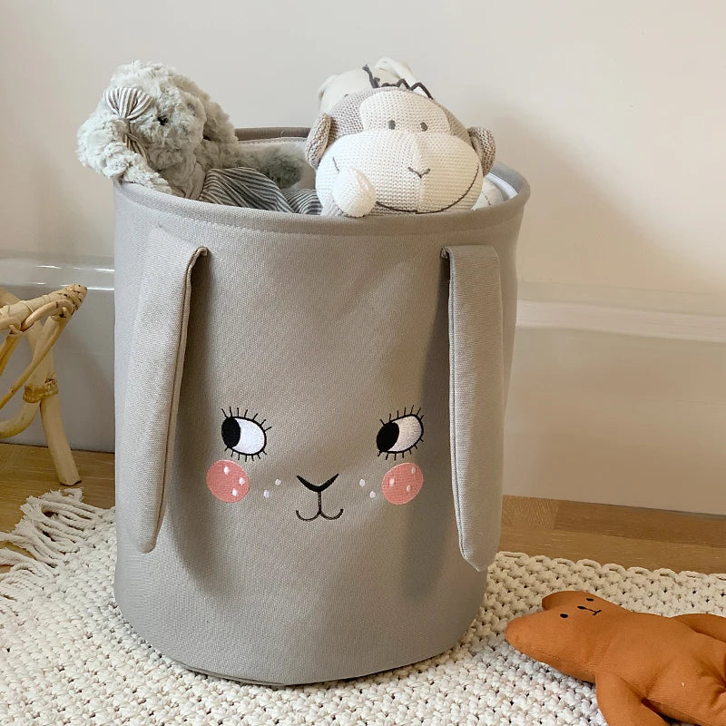 Foldable Animal Canvas Laundry Basket for Kids