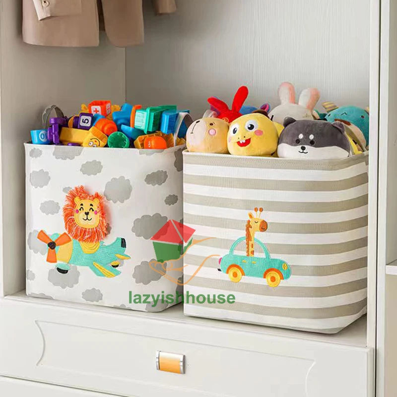 Cartoon Animal Foldable Kids' Storage Basket