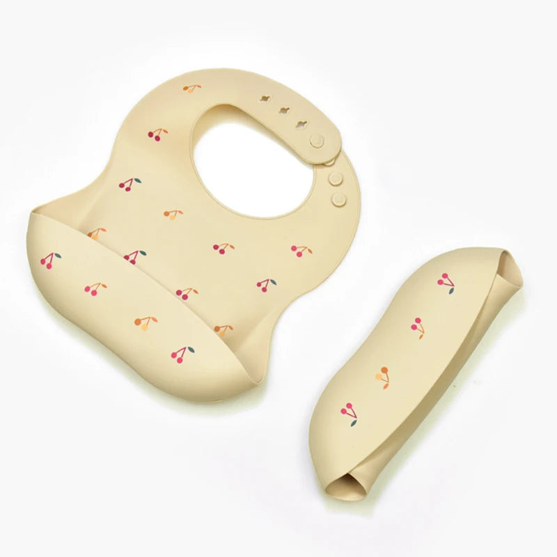 Adjustable Silicone Bib for Kids - Waterproof Feeding Bib