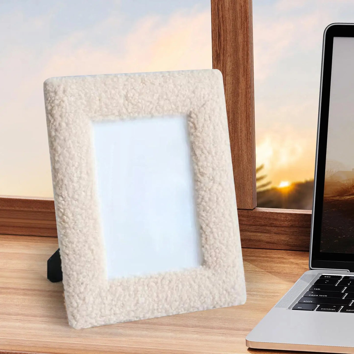 Plush Desktop Picture Frame – Stylish Gift for Any Space