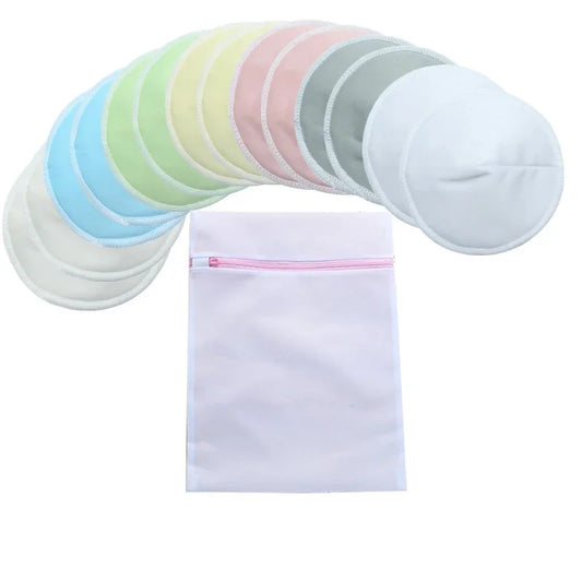 4 Pairs Reusable Nursing Pads | Skin-Friendly & Washable Breastfeeding Accessory