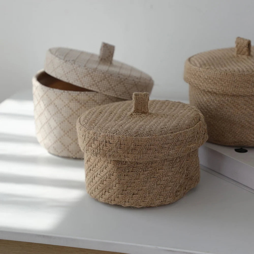 Baby Storage Basket Set - Wicker Organizer