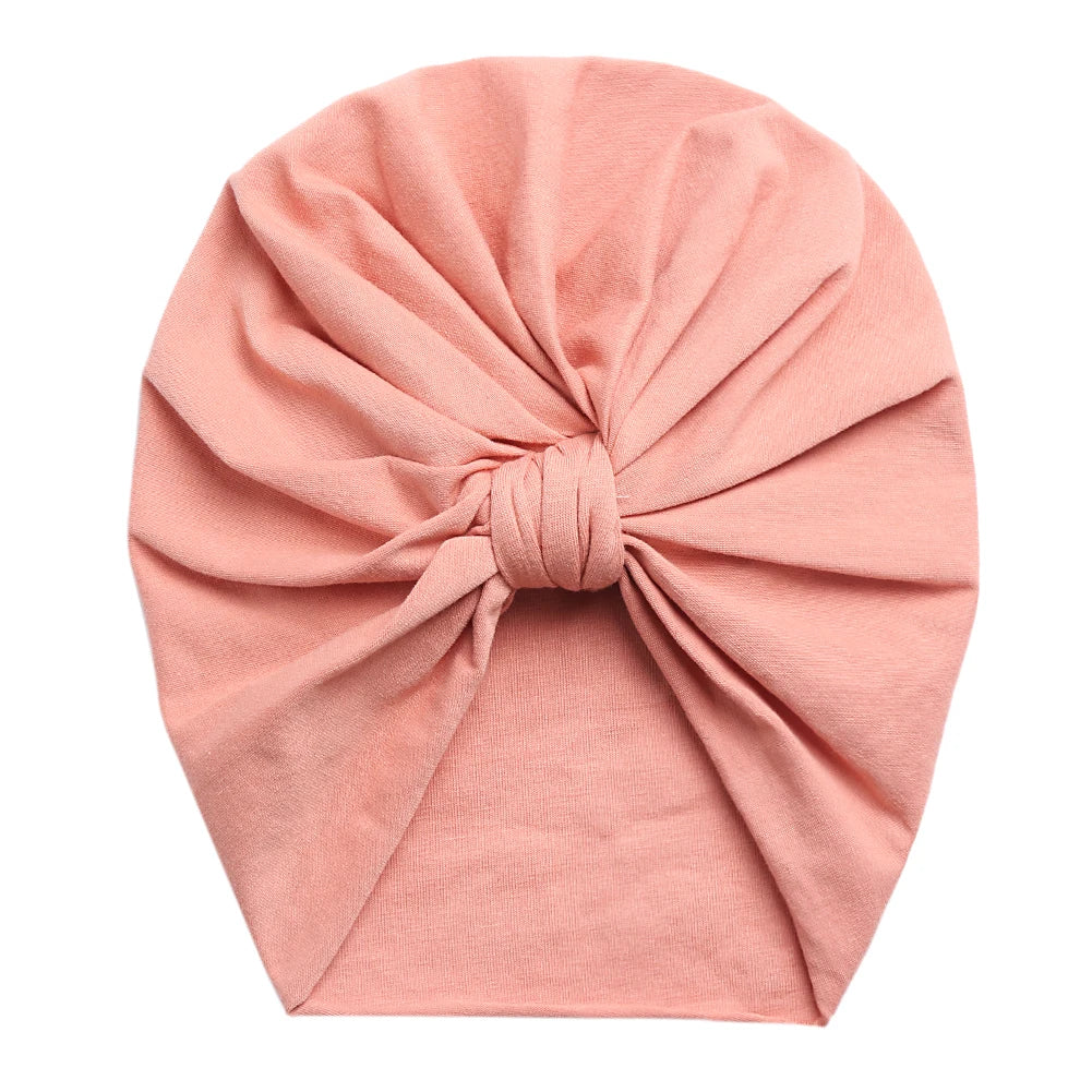 Adorable Baby Bowknot Beanies | Soft Cotton Turban Hats for Newborns