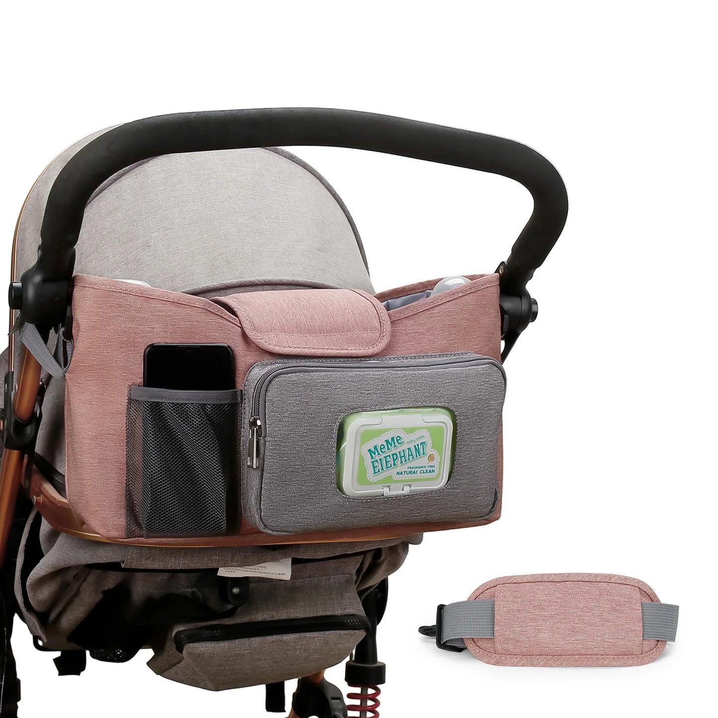 Baby Stroller Organizer Bag - Travel & Outdoor Storage for Diapers, Wipes, and Essentials