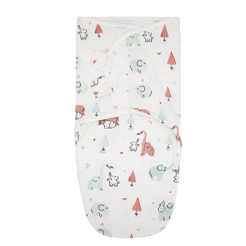 100% Cotton Baby Swaddle Blanket – Newborn Sleepsack Cocoon Wrap