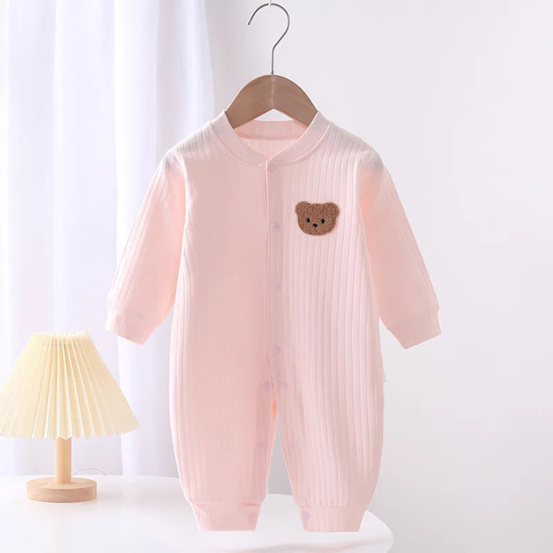 Adorable Bear Baby Romper | Cozy Cotton Onesie for Newborns