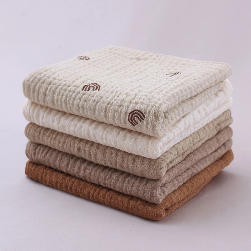 Soft Absorbent Baby Washcloths | 5-Pack Cotton Gauze Towels

Description: