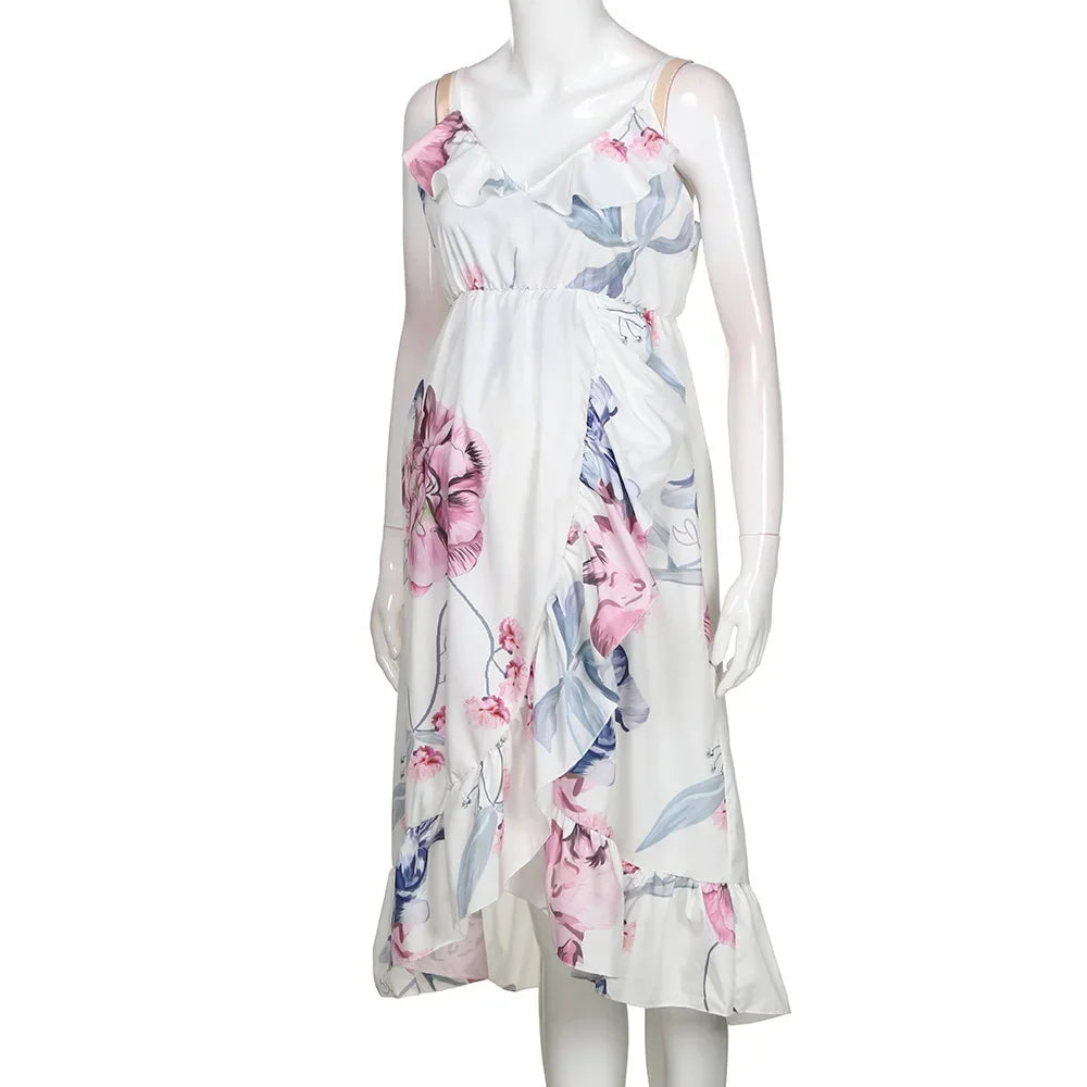 Floral Maternity Slip Dress – Elegant Pregnancy & Nursing Wear