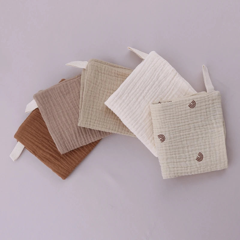 Soft Absorbent Baby Washcloths | 5-Pack Cotton Gauze Towels

Description: