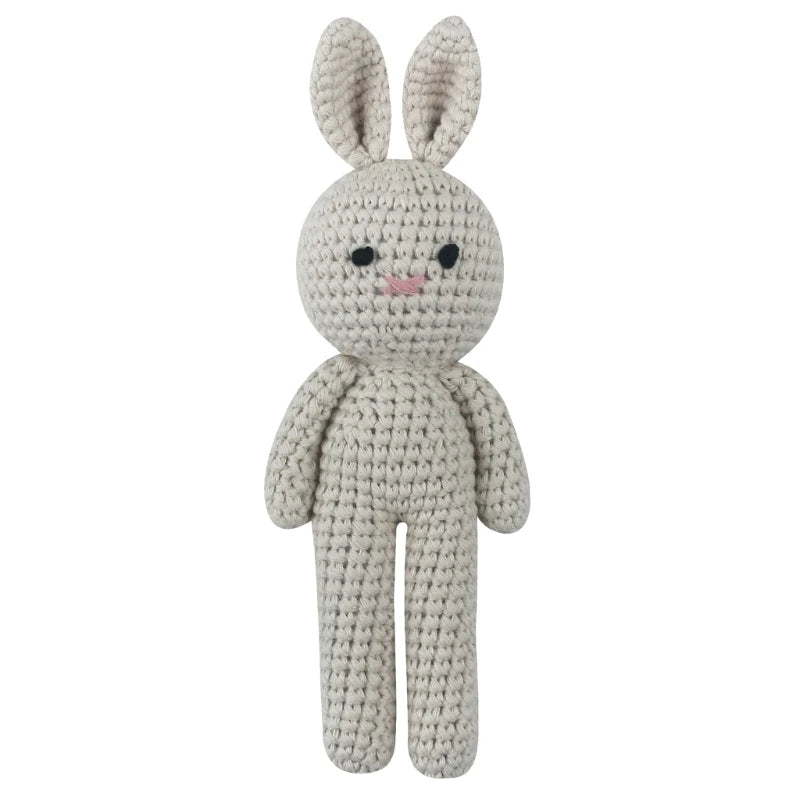 Handmade Crochet Bunny Plush Toy for Babies