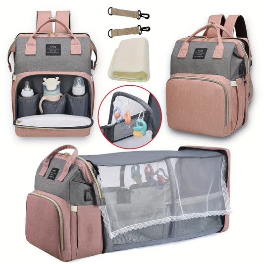 Mommy Bag 3-in-1 Portable Crib, Diaper Bag & Travel Backpack