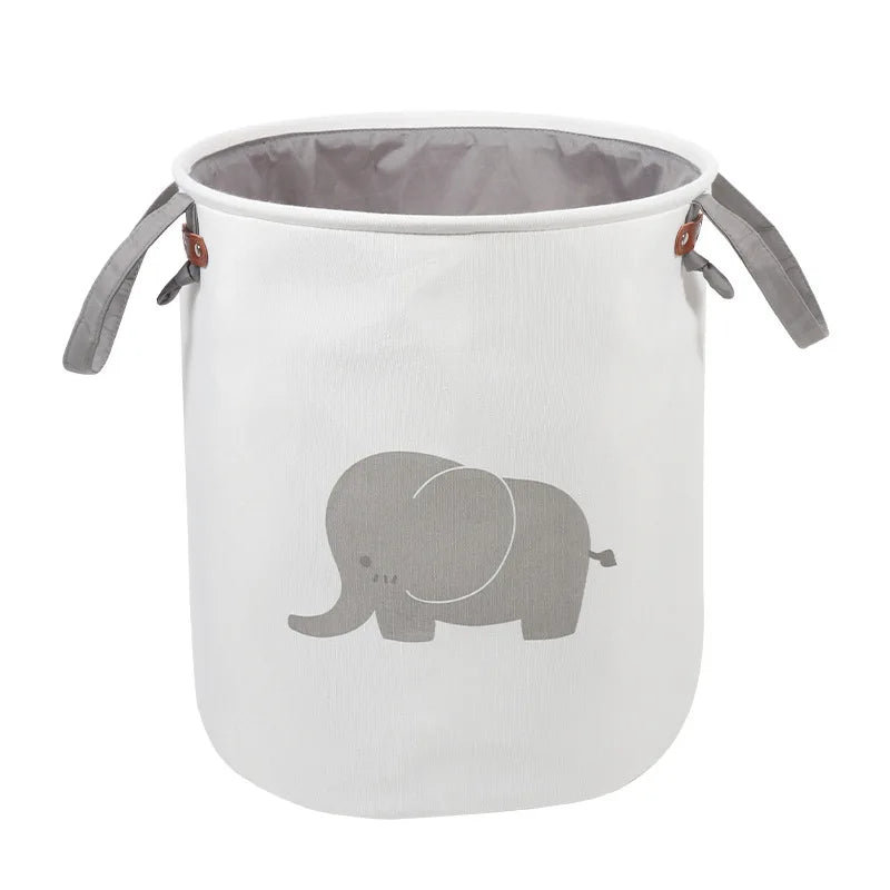 Cute Elephant and Cat Storage Basket for Baby Nursery