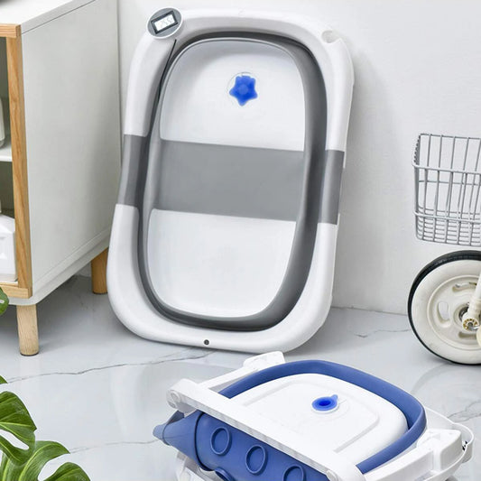 Newborn baby bath tub Bath tub Household baby bath tub Large folding baby bath tub can sit or lie down to feel warm