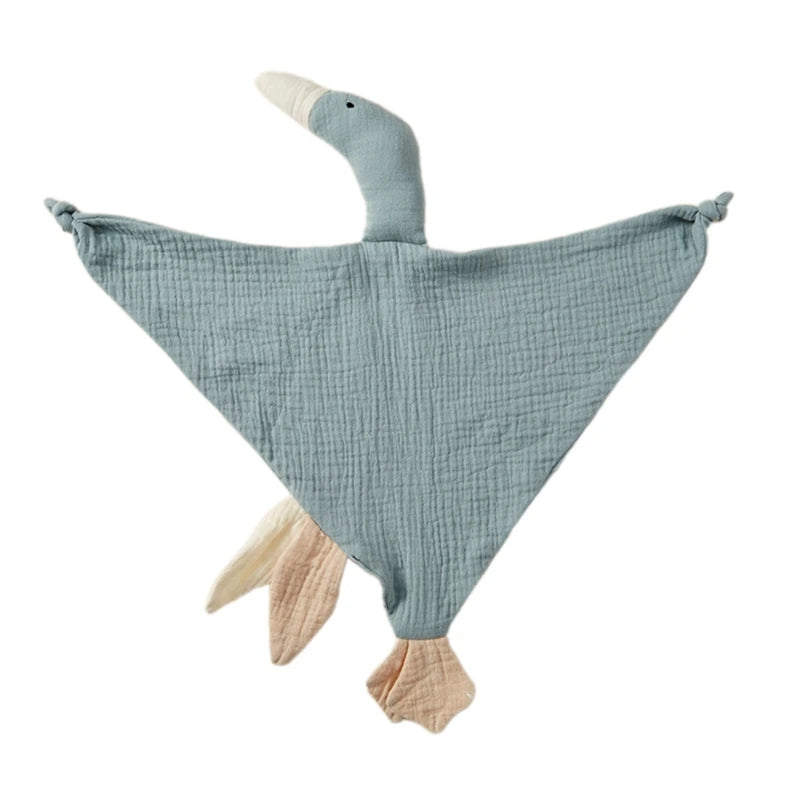 Muslin Baby Bib Goose Doll