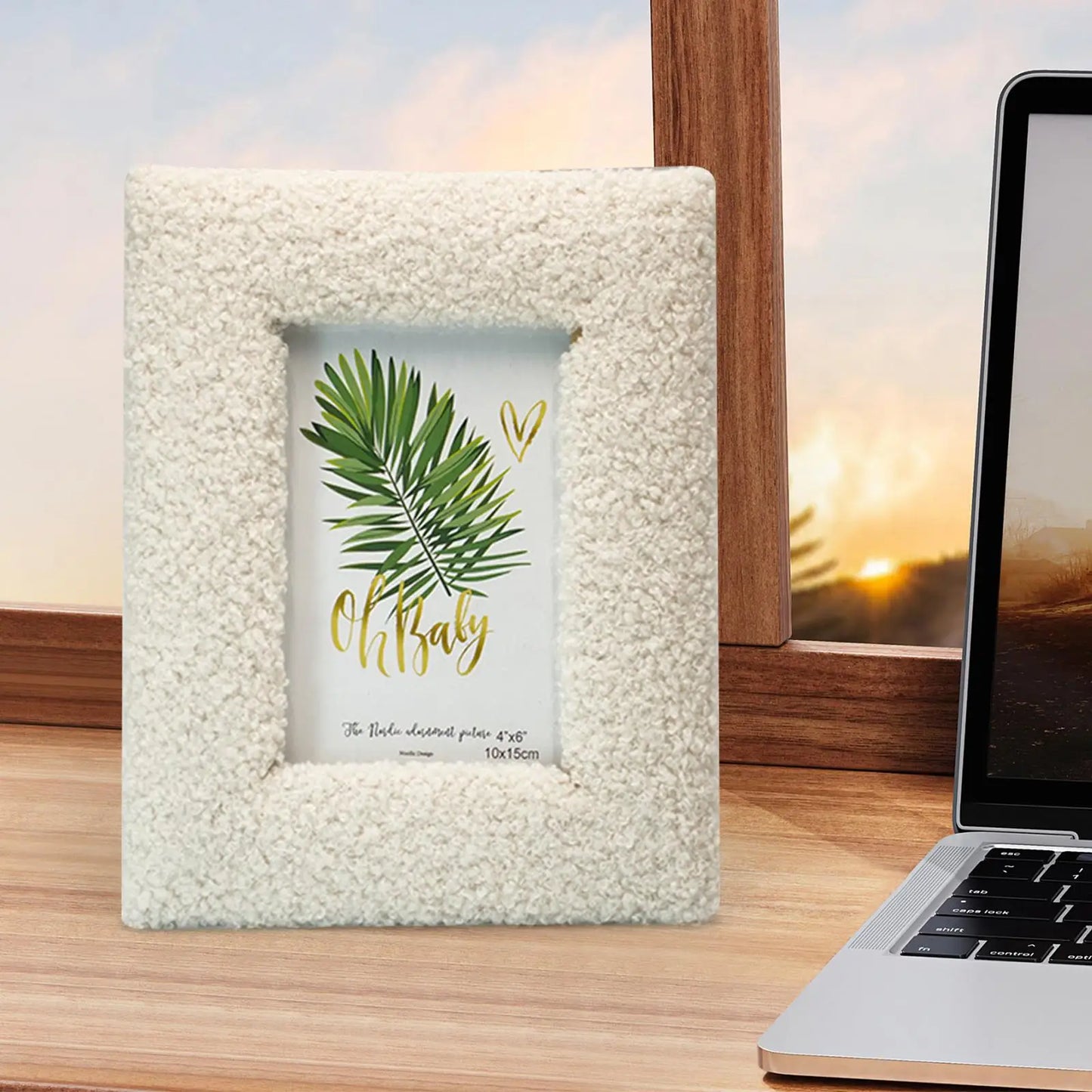 Plush Desktop Picture Frame – Stylish Gift for Any Space