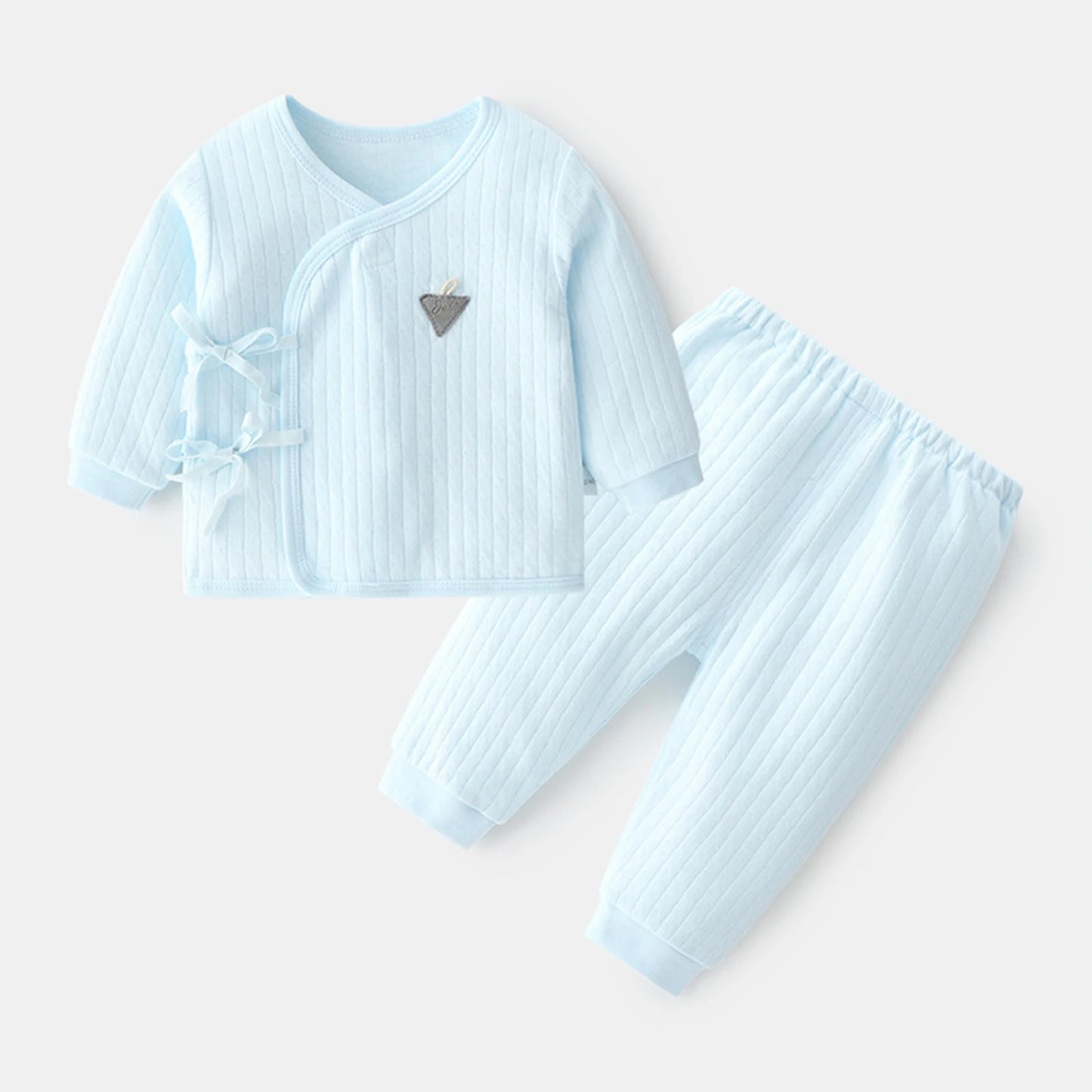 2-Piece Baby Outfit – Cotton Pullover & Trousers Set for Spring & Autumn