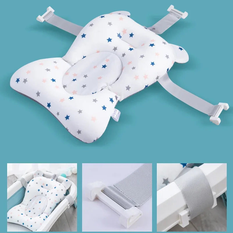 Foldable Baby Bath Seat Mat – Comfort & Anti-Slip Support