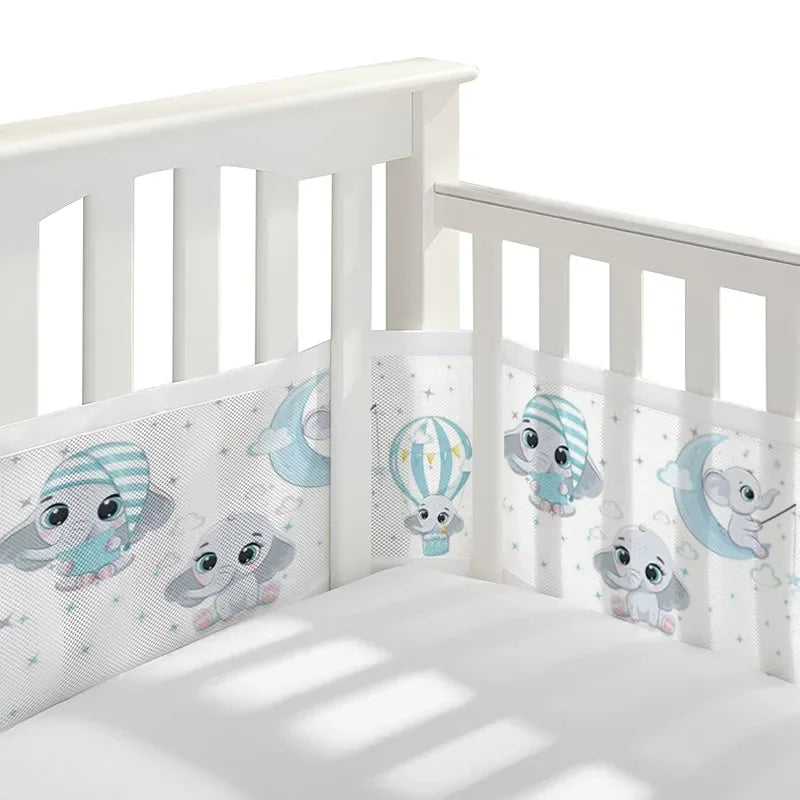 Breathable Baby Crib Mesh Liner