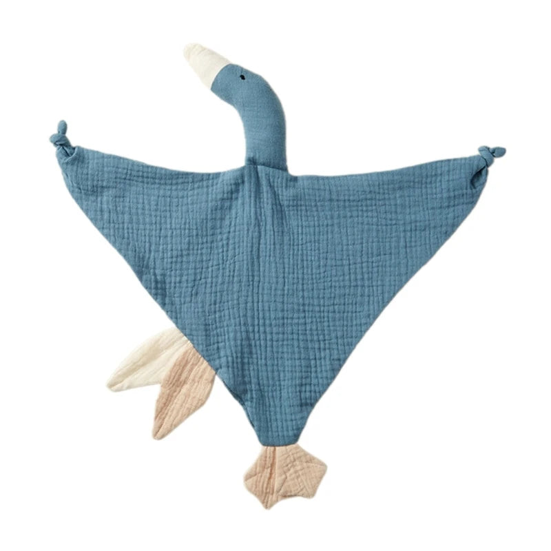 Muslin Baby Bib Goose Doll