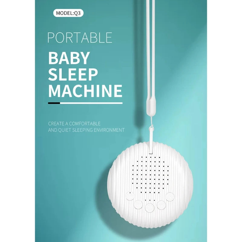  White Noise Machine Baby Infant Newborn Sound Machine 10 Natural Sounds Portable USB