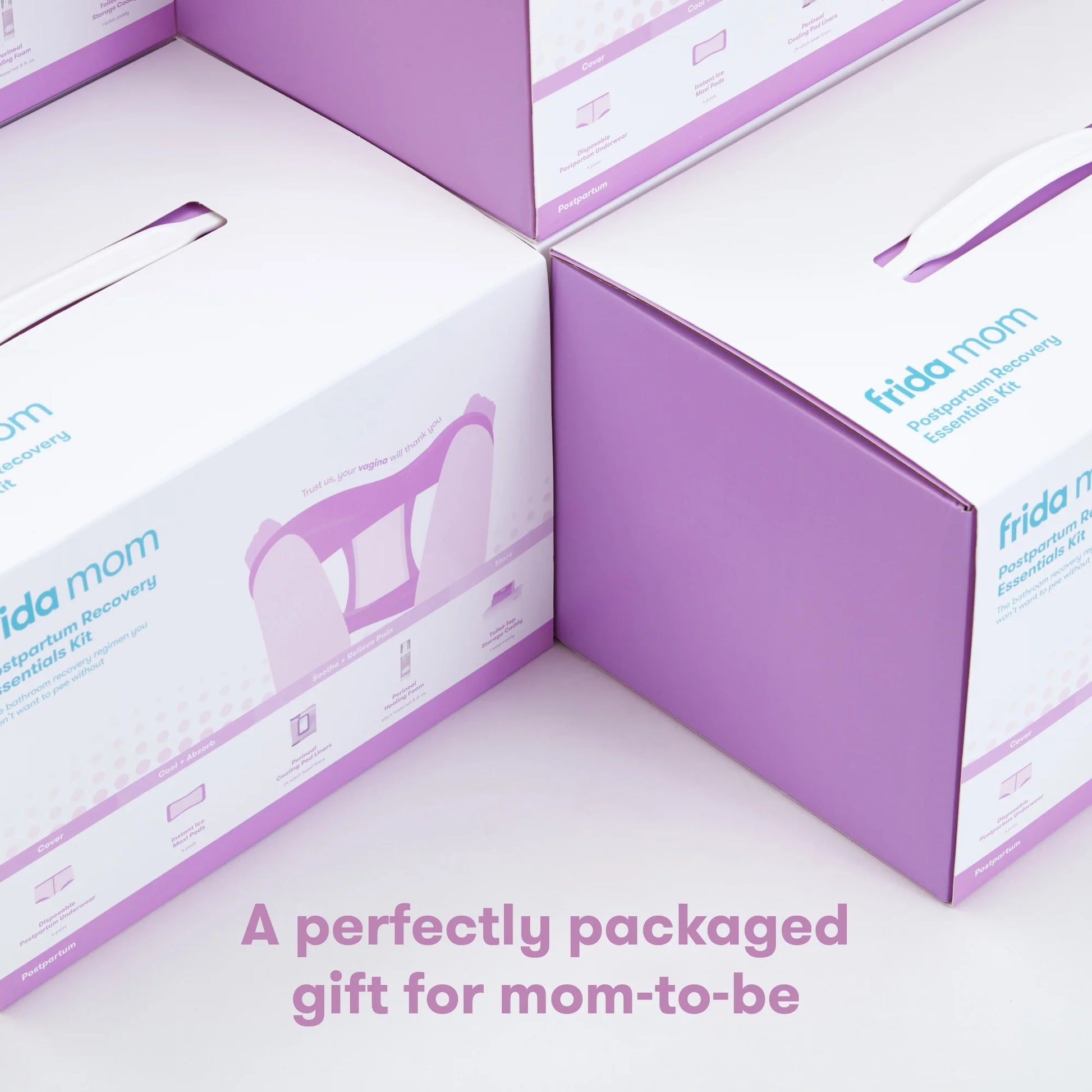 Postpartum Recovery Essentials with Pads & Disposable Underwear, 4 Count Gift Set, One Size